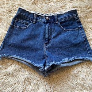 MIUJA High waisted denim shorts